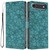 iPhone Air Cherry Blossoms Embossed Leather Phone Case - Green