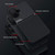 iPhone Air Classic Tilt Strip Grain Magnetic Shockproof PC + TPU Phone Case - Red