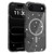 iPhone Air Clear Glitter Magnetic PC Hybrid TPU Phone Case - Black