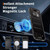 iPhone Air Clear Glitter Magnetic PC Hybrid TPU Phone Case - Black