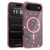 iPhone Air Clear Glitter Magnetic PC Hybrid TPU Phone Case - Pink