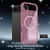 iPhone Air Clear Glitter Magnetic PC Hybrid TPU Phone Case - Pink