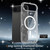 iPhone Air Clear Glitter Magnetic PC Hybrid TPU Phone Case - Transparent