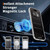 iPhone Air Clear Glitter Magnetic PC Hybrid TPU Phone Case - Transparent