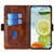 iPhone Air Contrast Color Side Buckle Leather Phone Case - Dark Brown + Gold