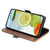 iPhone Air Contrast Color Side Buckle Leather Phone Case - Light Brown + Green