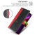 iPhone Air Contrast Color Side Buckle Leather Phone Case - Red + Black