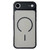 iPhone Air Cooling Skin Feel Magnetic Phone Case - Black+Translucent Black