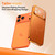 iPhone Air Corning Glass Plating Large Window MagSafe Phone Case - Orange