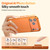 iPhone Air Corning Glass Plating Large Window MagSafe Phone Case - Orange