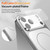 iPhone Air Corning Glass Plating Large Window MagSafe Phone Case - Silver