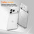 iPhone Air Corning Glass Plating Large Window MagSafe Phone Case - Silver
