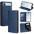 iPhone Air Cow Texture Magnetic Leather Phone Case - Blue