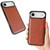 iPhone Air Cowhide Texture Back Cover Phone Case - Brown