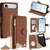 iPhone Air Crossbody Chain Fishtail Litchi Leather Phone Case - Brown