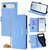 iPhone Air Crossbody Chain Leather Phone Case - Blue
