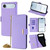 iPhone Air Crossbody Chain Leather Phone Case - Purple