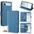 iPhone Air Crossbody Chain Triangle Leather Phone Case - Blue