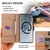iPhone Air Crossbody Chain Triangle Leather Phone Case - Brown