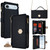 iPhone Air Crossbody Handle Cross Texture Leather Phone Case - Black