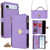 iPhone Air Crossbody Handle Cross Texture Leather Phone Case - Purple