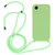 iPhone Air Crossbody Lanyard Liquid Silicone Case - Matcha Green