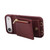 iPhone Air Crossbody Lanyard Zipper Wallet Leather Phone Case - Wine Red