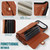 iPhone Air Crossbody Rhombic Horizontal Wallet Leather Phone Case - Brown