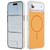 iPhone Air Crystal Frosted Skin Feel Magnetic MagSafe Phone Case - Orange