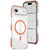 iPhone Air Crystal Shield Clear Magnetic Acrylic Hybrid TPU Phone Case - Orange