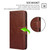 iPhone Air Crystal Texture Leather Phone Case - Brown