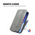 iPhone Air Cubic Grid Pressed Magnetic Leather Phone Case - Gray