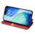 iPhone Air Cubic Grid Pressed Magnetic Leather Phone Case - Red