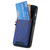 iPhone Air Denim Texture Leather Skin Phone Case with Card Slot - Blue