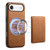 iPhone Air Denior D13 Retro Texture Leather MagSafe Card Bag Phone Case - Brown