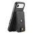 iPhone Air Denior D14 NK Retro Pattern MagSafe Magnetic Card Holder Leather Phone Case - Black