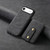 iPhone Air Denior D14 NK Retro Pattern MagSafe Magnetic Card Holder Leather Phone Case - Black