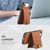 iPhone Air Denior D14 NK Retro Pattern MagSafe Magnetic Card Holder Leather Phone Case - Brown