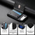 iPhone Air Detachable Magnetic Card Bag Phone Case with Finger Ring Grip & Anti-loss Rope - Black