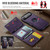 iPhone Air DG.MING M5 Series Zip RFID Multi Card Detachable Leather Phone Case - Purple