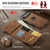 iPhone Air DG.MING M6 Series RFID Tri-fold Card Bag Removable Leather Phone Case - Brown