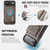 iPhone Air DG.MING M6 Series RFID Tri-fold Card Bag Removable Leather Phone Case - Coffee