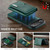 iPhone Air DG.MING M6 Series RFID Tri-fold Card Bag Removable Leather Phone Case - Green