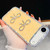 iPhone Air Diamond Glitter Dual Bow-knot Shockproof Phone Case - Light Yellow
