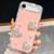 iPhone Air Diamond Glitter Pearl Heart Four-Corner Shockproof Phone Case - Light Pink
