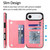 iPhone Air Double Buckle Butterfly Embossing PU Phone Case - Rose Gold