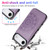 iPhone Air Double Buckle Mandala Leather Wallet Back Cover Phone Case - Purple