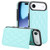 iPhone Air Double Buckle Rhombic PU Leather Phone Case - Blue