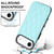 iPhone Air Double Buckle Rhombic PU Leather Phone Case - Blue