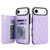 iPhone Air Double Buckle Rhombic PU Leather Phone Case - Purple